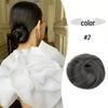 Korean Style Straight Half Bun Wig Cap with Elastic Drawstring