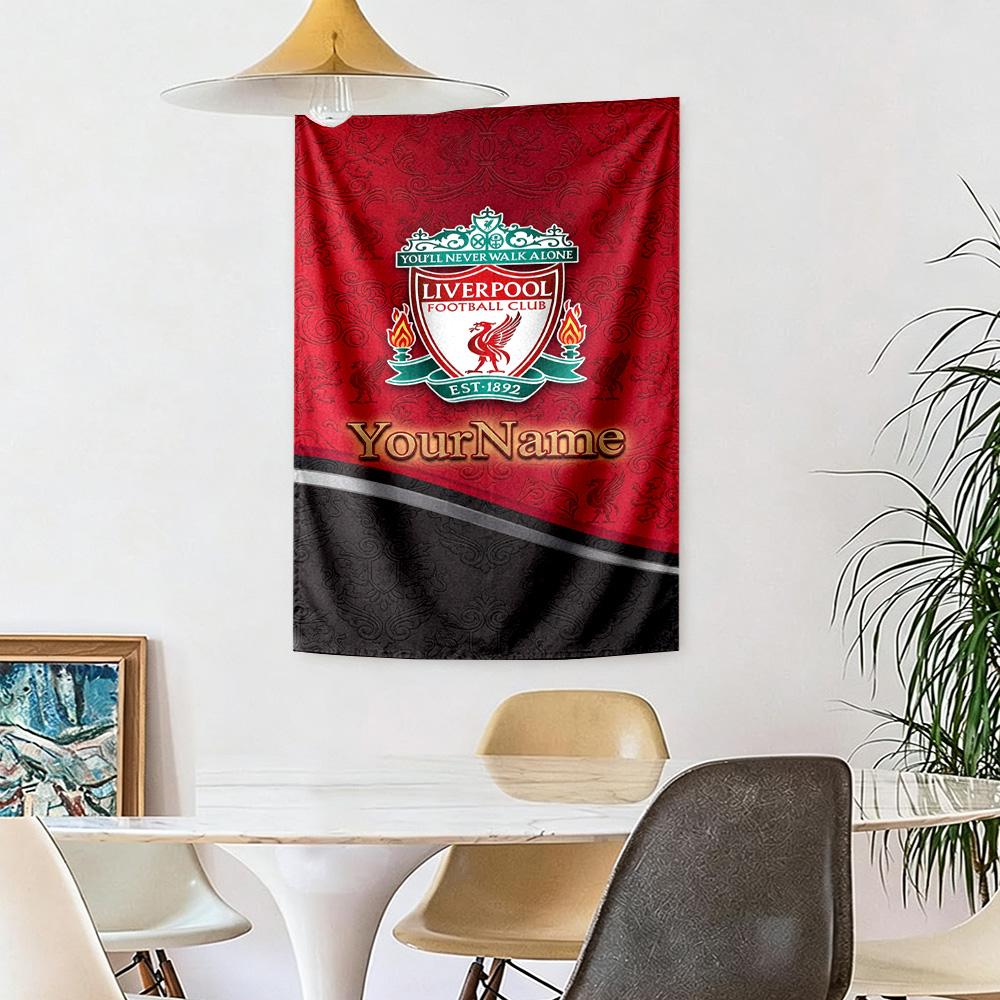 Liverpool Custom Your Name Wall Decor Tapestry Art For Pet Memorial Birthdaywedding Party Backdrop Family Gift