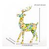 Deer Figurine Tabletop Sculpture Resin Animal Statue for Entryway, Cellar Rack Cabinet, Study