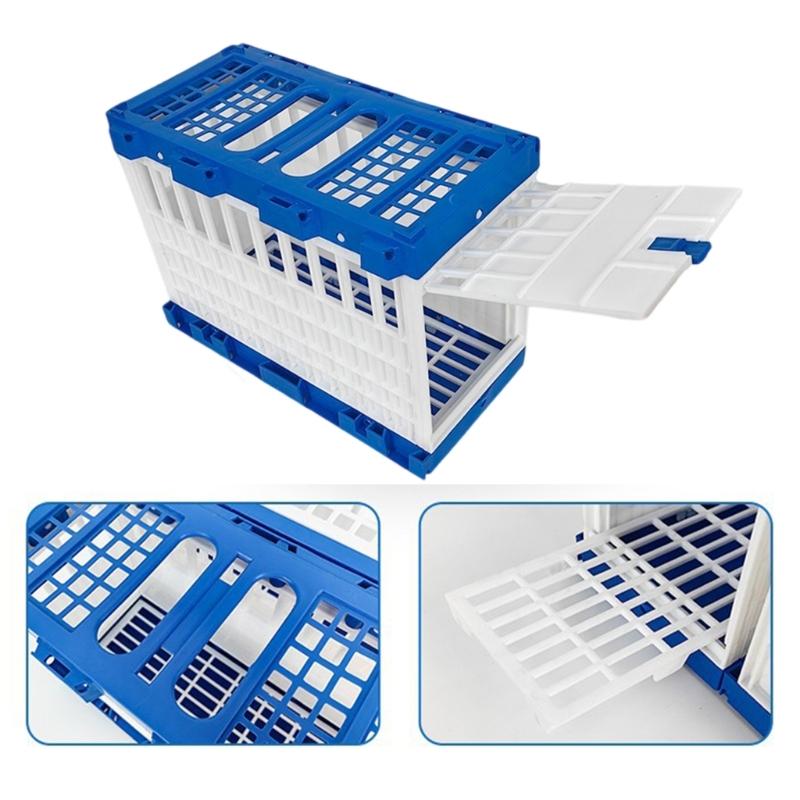 Verbindbarer Kunststoff-Vogelkäfig für Outdoor-Training, tragbare Voliere für Tauben, Papageien, Jungvögel, Doppeltür-Design