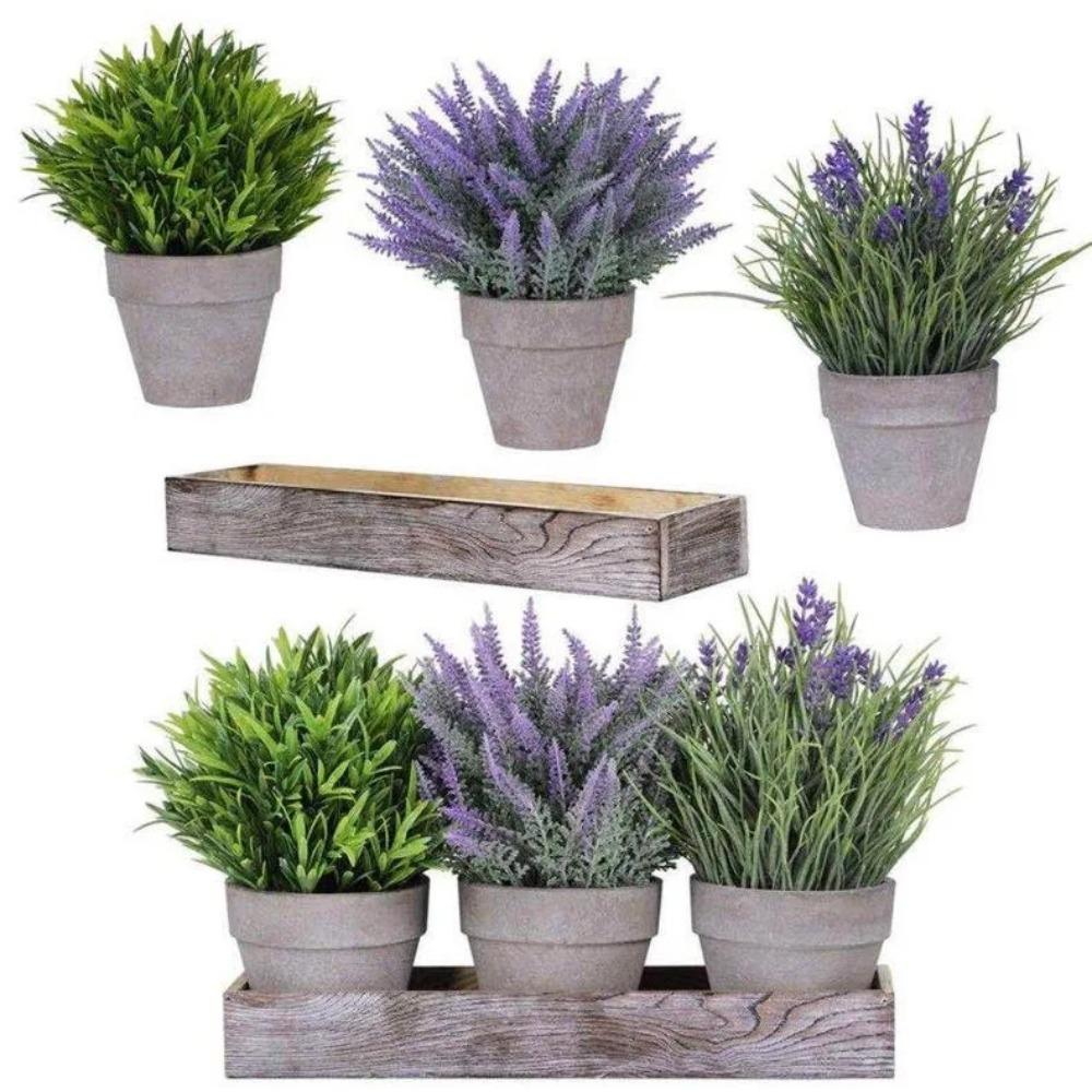 Plastic Lavendel Provence Bruiloft Nepplanten Handwerk Kunstbloemen Tafeldecoratie