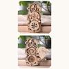 Kreativer drehbarer Holz-Prager Astronomische Uhr Magnet - Souvenir für Touristen