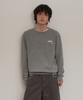 WAIKEI Dolphin Check Applique Crewneck Knit Gray