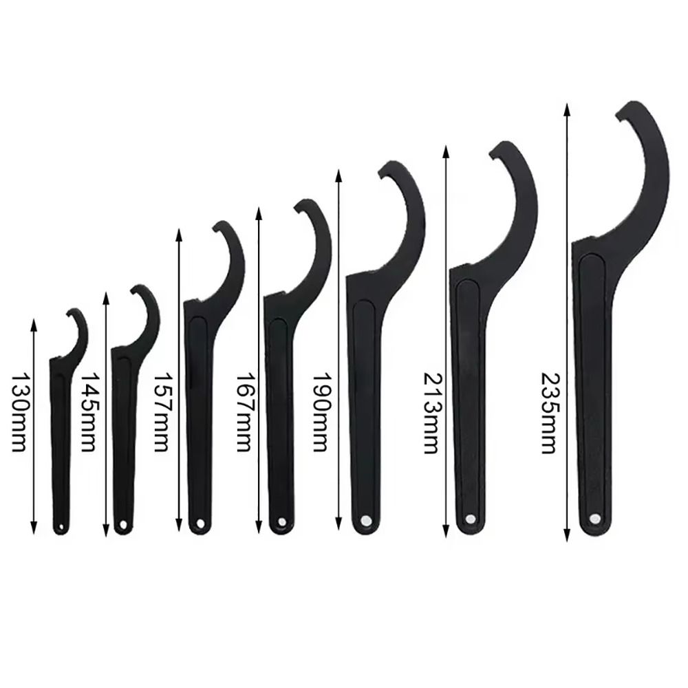 1 Stück 22-110 mm Spiralschlüssel Werkzeugstahl C-Schlüssel Spulen-Schlüssel Motorrad Fahrrad Stoßdämpfer