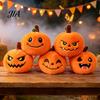 Funny Pumpkin Gifts Halloween Plush Keychain, Cute Spooky Stuffed Toy Pendant for Bag Gift Lovers Keys, Soft Mini Doll Hanging Ornament Festival