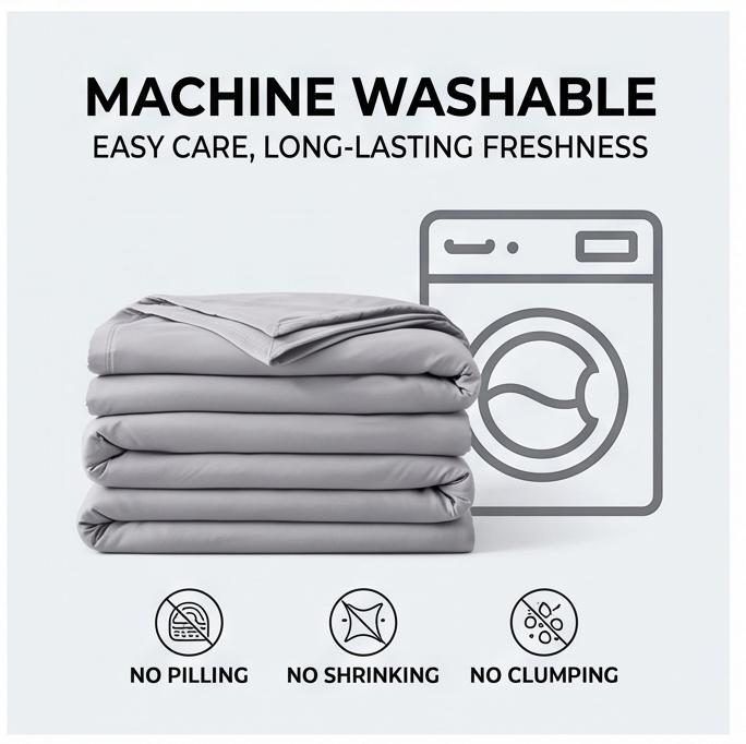 2026 Cooling Summer Blanket, Machine Washable Ice-Sense Quilt, Baby-Safe, Lightweight for Bed, Sofa, Student Dorm, Multiple Sizes