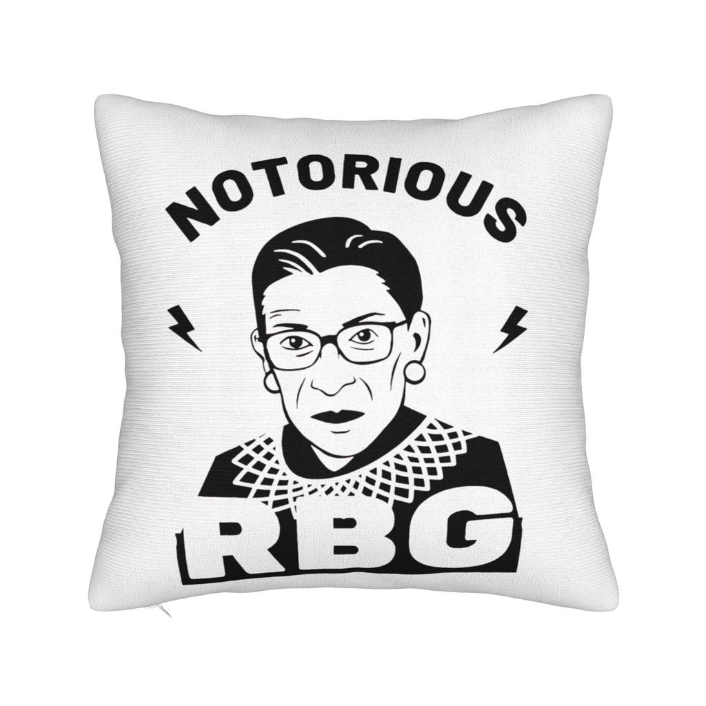 Ruth Bader Ginsburg  Vintage Square Pillowcases Polyester Bed Car RBG Feminist Cushion Case Cool Decor Throw Pillow Case