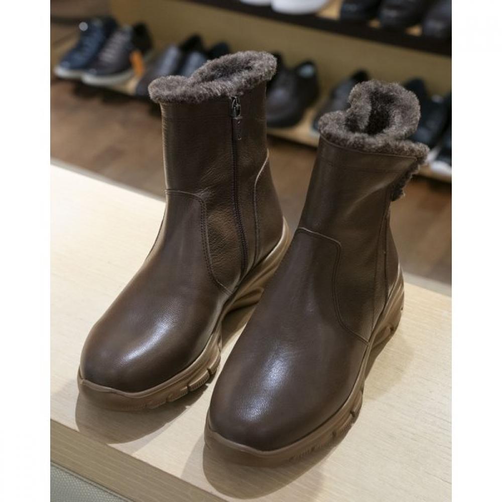 Vainer Comfort Fur Boots Dark Brown 326e 250