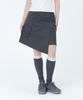 Miseki Seoul Hannah Side Pocket Wrap Midi Skirt Charcoal