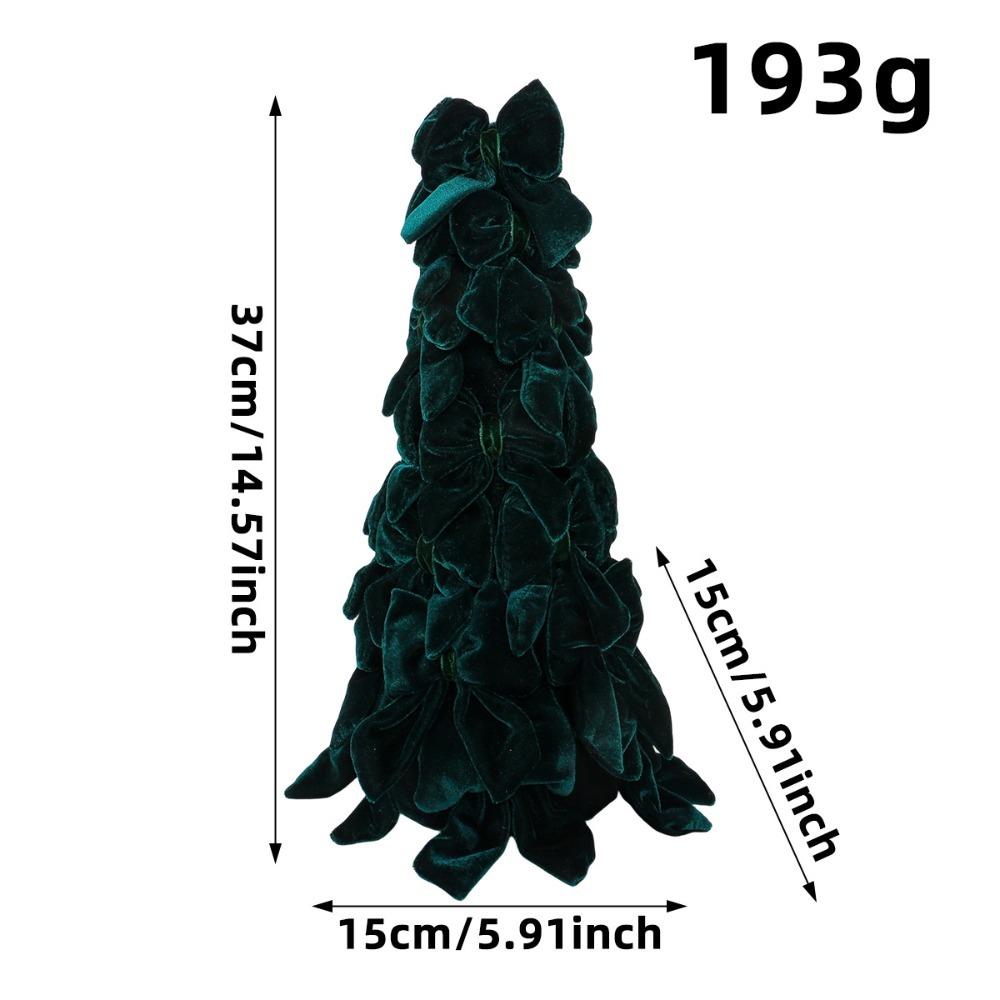 Handmade Craft Hanging Pendant Velvet Bow Christmas Tree Decor Christmas Ornament Home Decor