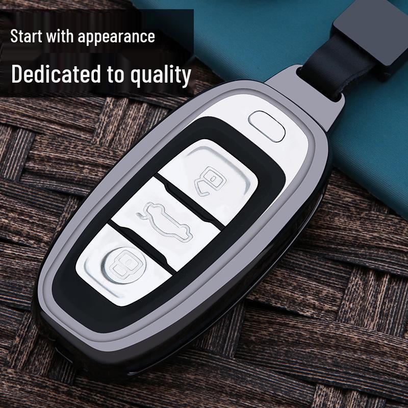 High-End Metal Car Key Case for Hongqi H5, H9, HS9, H7, E-QM5, HS3, HS5