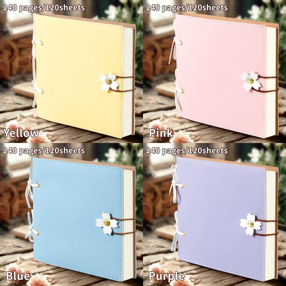 240 Pages Thickened Blank Wedding Album for Girlfriend, Boyfriend, Family