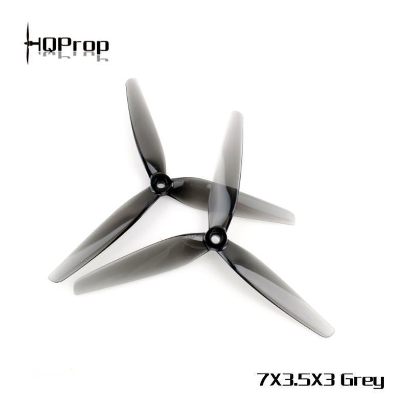 HQProp 7-inch 3-Blade Translucent Gray X8 Drone Racing Propeller 7X3.5X3