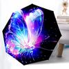 1pc Butterfly Fantasy Automatic Folding Umbrella - Compact 8-Rib Design, Durable Plastic & Iron, Lightweight for Outdoor Daily Use187