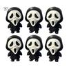 Black Robe Ghost Figurine 3D Printed Scream Face Ornament, Mini Desktop Statue for Halloween Miniature Gift Decoration, Funny Skeleton Home