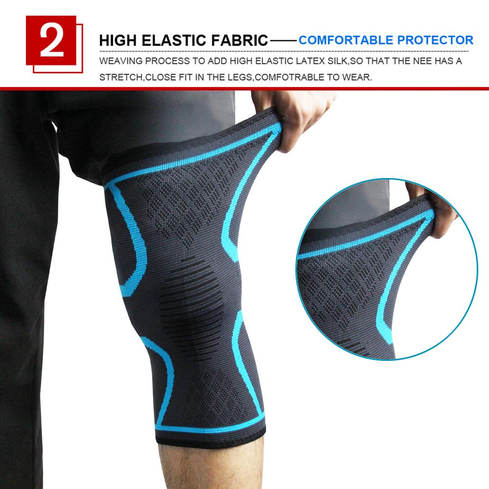 Knee Brace Knee Compression Sleeve for Knee Pain Running Weightlifting Knee Sleeves Support Breathable for Arthritis Sports Gym