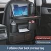 Oxford Cloth Car Seat Organizer: Multifunctional Tissue Box, Storage Bag, Cup Holder, and Dining Table with Seat Back Storage