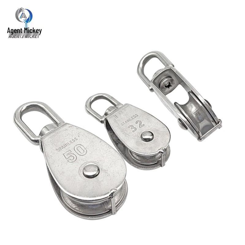 Agents Mickey Stainless Steel M25 Single Wheel Pulley
