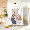 Anime O-ONIMAIS Throw Lightweight 240g Flannel Blanket Soft Skin-friendly for Summer Cooling
