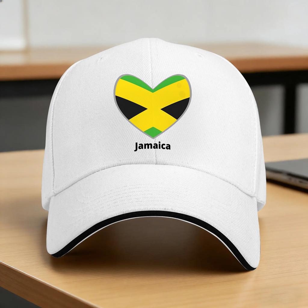 Summer Casual Baseball Cap Flag of Jamaica Hiking Fishing Hip Hop Hats For UnisexTeens Sun Visor Fashion Snapback Cap