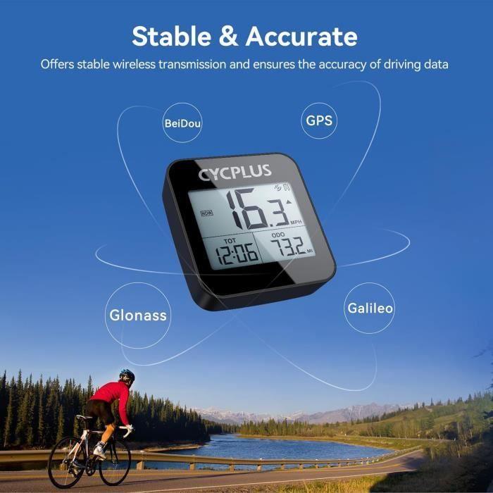 Compteur De Vélo GPS - CYCPLUS - G1 - Étanche IPX6 - Vitesse, Distance, Temps