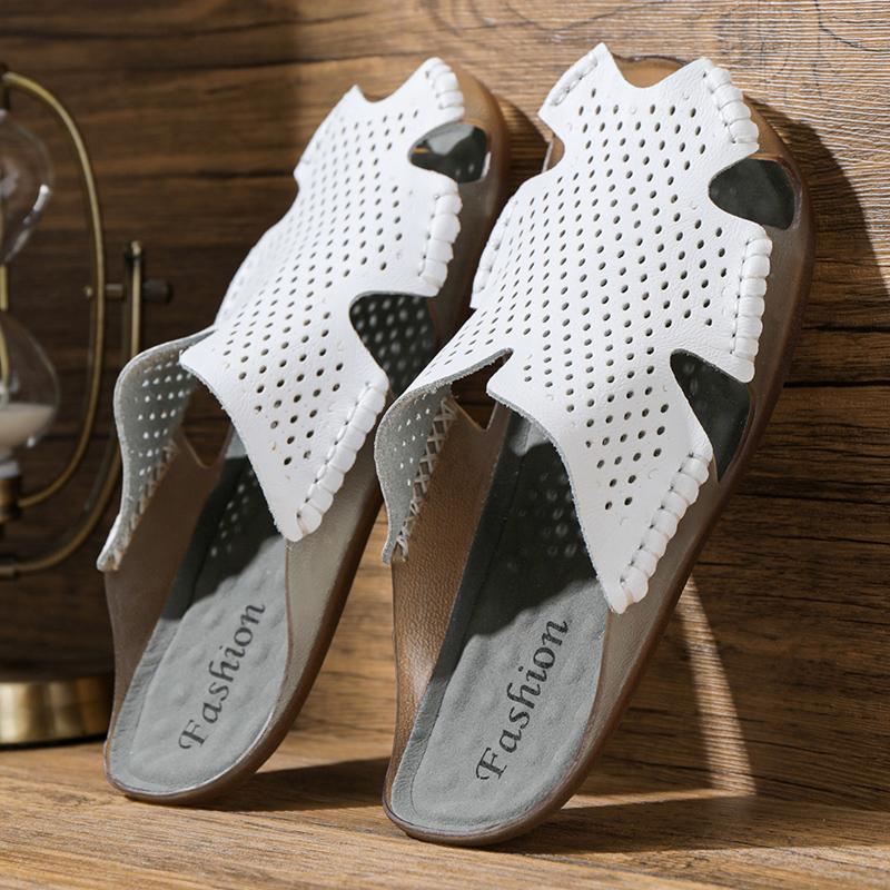 38-47 Summer Mens Casual Sandals Men's Large Handcrafted Slippers Outdoor Sandals Beach Slippers