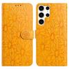 For Samsung Galaxy S24 Ultra Leather Case Daisy Imprint Wallet Stand Phone Protective Cover