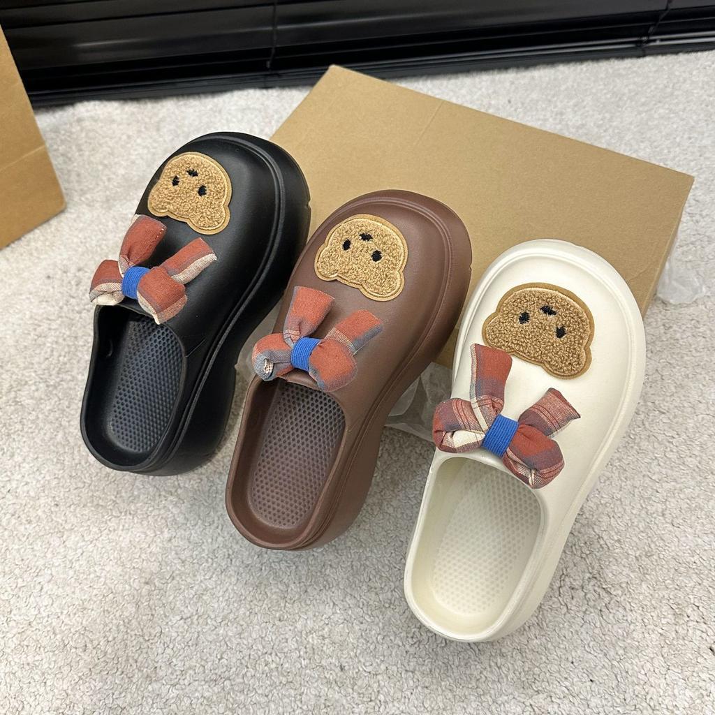 The small man increases his height and pedals the bear Baotou tow 2025 summer and autumn new models, wearing waterproof and non-slip thick-bottomed c