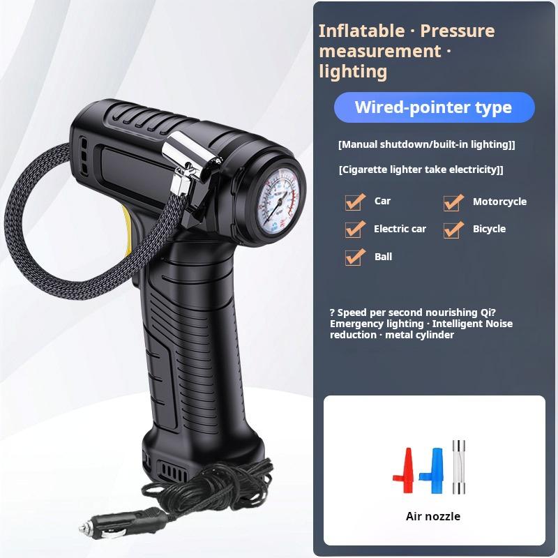 

Электрический воздушный компрессор 120 Вт беспроводной/проводной надувной насос портативный воздушный насос для накачивания шин цифровой для автомобиля велосипеда мотоцикла Battery Powered