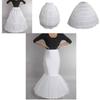 Stylish Wedding Dress Petticoat With Single Steel Hoop And Delicate Frilled Hemline