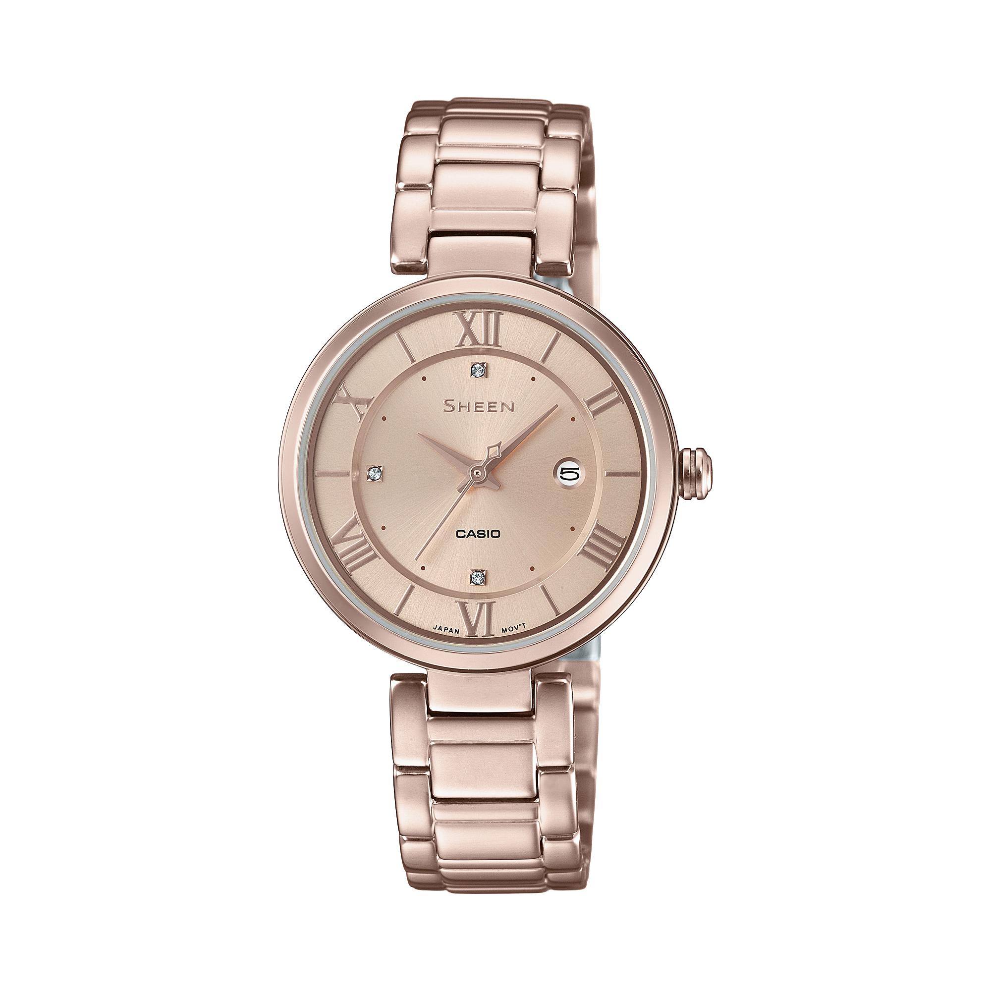 

Casio Men s Analog Quartz Watch SHE-4529CG-4A красный