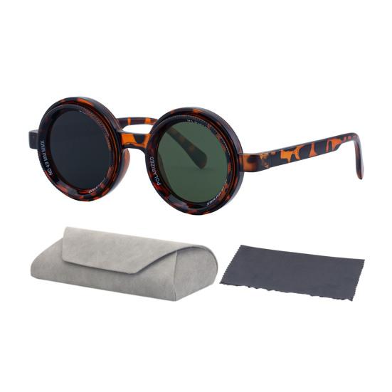 

Adjustable Tint Sunglasses Retro Round Polarized Glasses with ND Filter Lenses Men Women Outdoor Beach Sunglasses for Driving Fishing Golf C