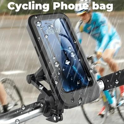 Wasserdichte Handyhalterung für Motorrad, Fahrrad, Magnetische Fahrrad-Handytasche, GPS, 360° drehbar, Verstellbarer Ständer, Handyzubehör