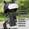 Motorcycle Phone Holder 360 Degree Rotation with Helmet Rainproof Handlebar Motor Phone Mount for Bike Motorbike Mountain Road
