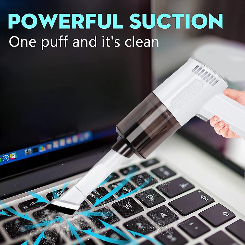 Druckluft-Staubwedel und Mini-Staubsauger, Tastaturreiniger, Dosen-Luftzerstäuber der nächsten Generation, tragbare elektrische Luftdosen
