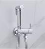 Gold Brass Bidet Faucet Black Handheld Toilet Bidet Bathroom Set Shattaf Sprayer Portable Hygienic Shower Gray