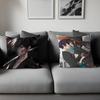 N-Noragami Cartoon Animation Office Cushion Pillowcase Car Cushion Cover45X45CM Lumbar Pillowcase Sofa Pillowcover