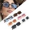 Retro UV400 Gradient Women Shades Square Sunglasses Rivets Decoration Men Sun Glasses