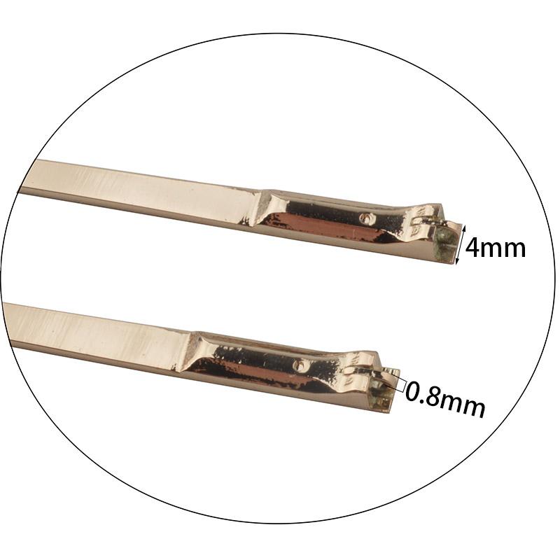1 paio 4mm 5mm Larghezza Molla Metallo Occhiali Aste Gamba Occhiali Asta Flessibile Con Punta Accessorio di Ricambio T05W T04W