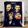 Coldplay Throws Blankets for Sofa Luxury Throw Blanket King Size Fluffy Plaid Microfiber Bedding Beach Towel Home Interior Knee