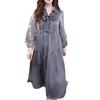 Spring Plus Size Luxe Silk-Blend Loose Slimming Dress for Women