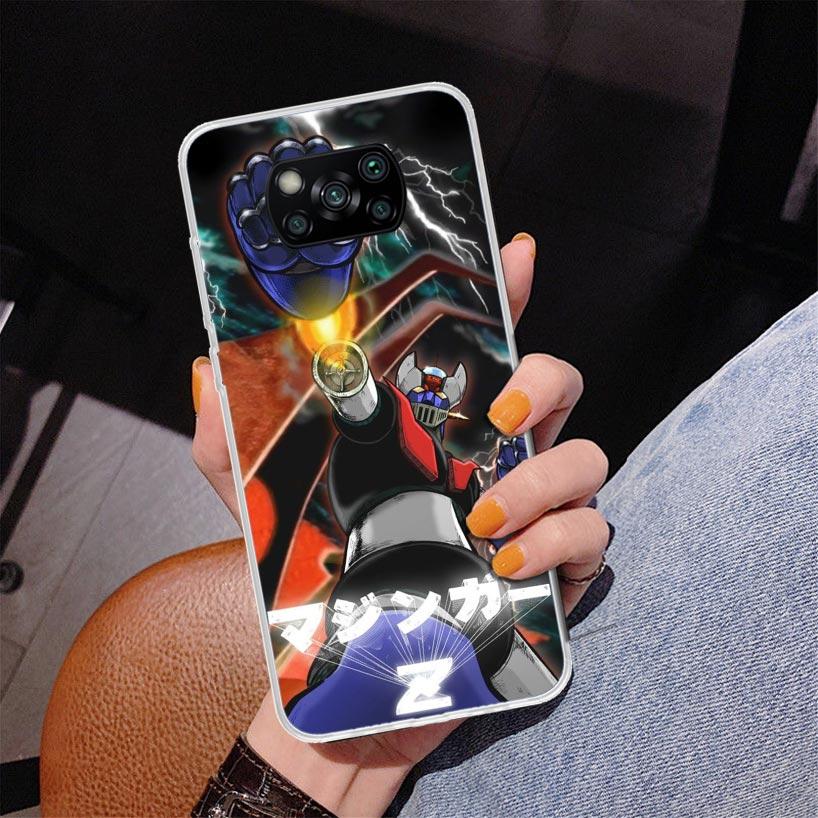 Manga Mazinger Z Anime Phone Case For Xiaomi Poco X7 X6 X5 Pro F7 Ultra Redmi 15C 15 13C 13 12C 12 10 10A 10C 9 9A 9C 9T Cover P