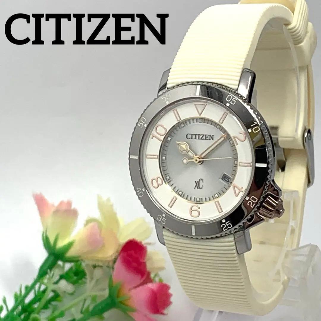 288 Рабочий элемент Женские часы CITIZEN Citizen XC Cross Sea Eco-Drive Серебристый Дата Дата Солнечные Арабские цифры Популярные