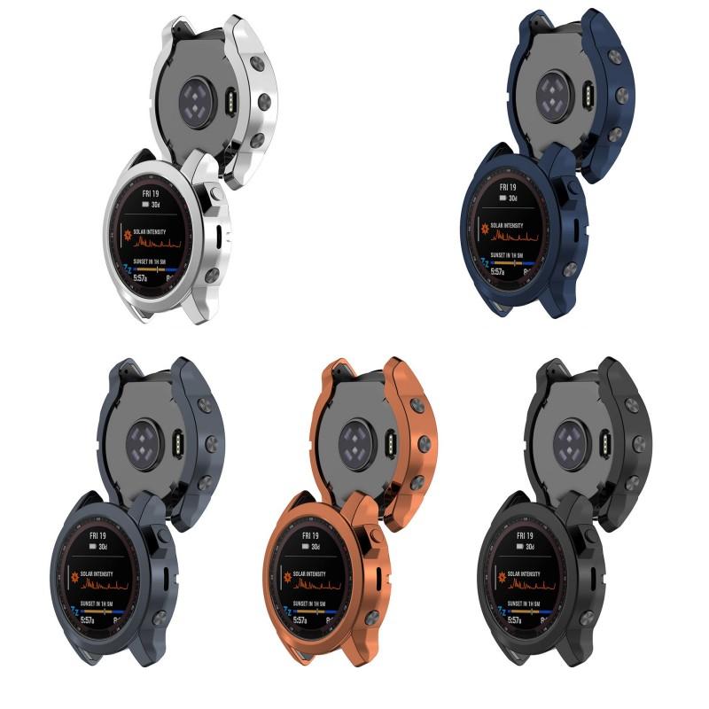 Galvanisierte TPU-Hülle für Garmin Tactix7 Abdeckung Smartwatch-Armband Hohlabdeckung Stoßfänger Für Garmin Enduro2 Schutzhülle Zubehör