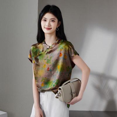 Camicetta da Donna SOFSIL in Misto Seta Stile Cinese Retro