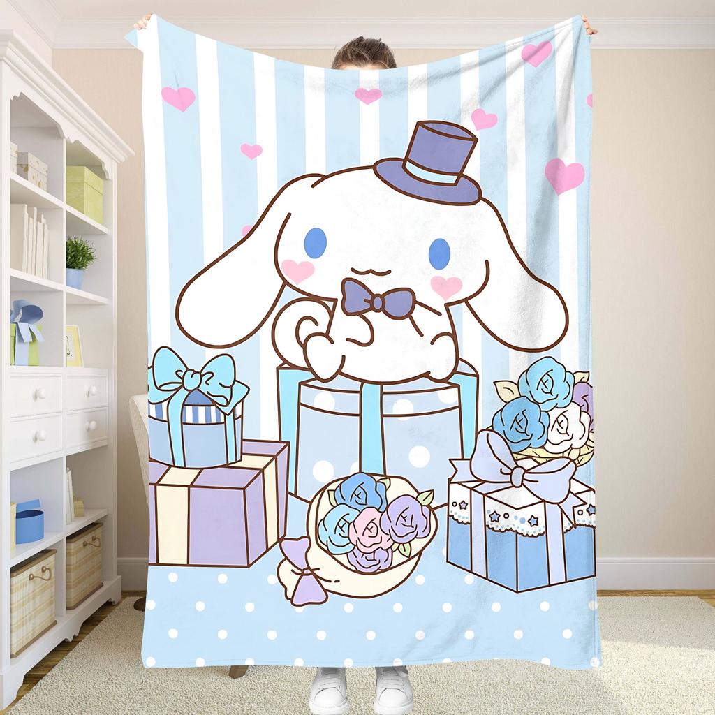 Fluffy Soft Blankets and C-Cinnamorol Picnic Blanket Summer Comforter Throw Blankets & Throws Home and Decoration Bedding Set