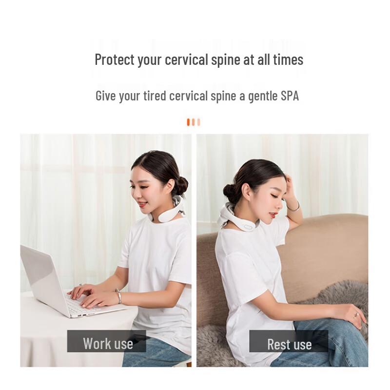 Smart Cervical Neck Massager with Heat and Pulse Therapy CN Plug (adapter Included)