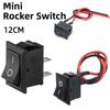 10Pcs ON/OFF Mini Rocker Switch Pre-Wired SPST Switch Mini Size Toggle Switch Motorcycle Use