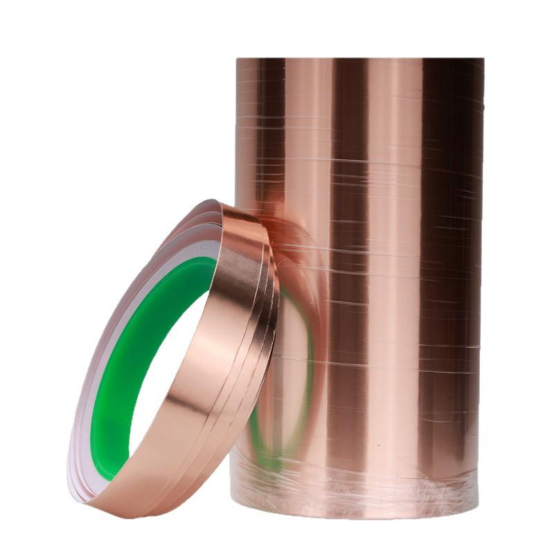 Double-Sided Copper Foil Tape for Electromagnetic Shielding, Anti-Interference, Anti-Snail, and Anti-Static Protection.