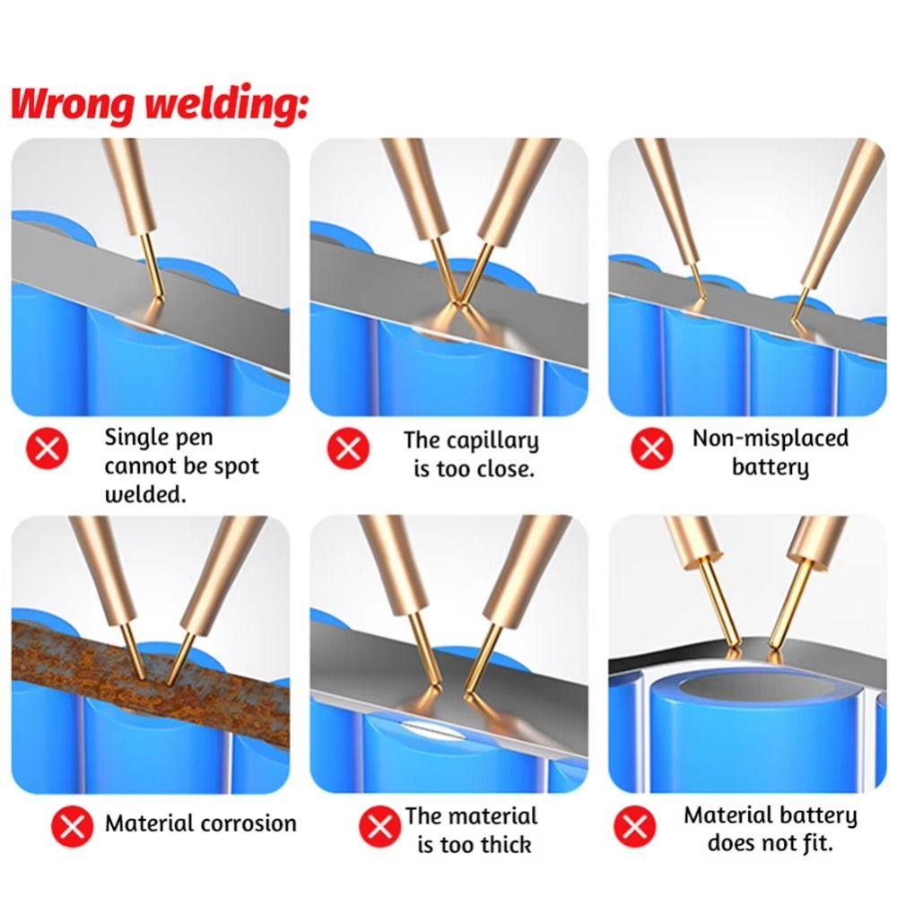 99 Adjustable Gears Mini Battery Welder Automatic Manual Modes Spot Welding Tool Kit  DIY